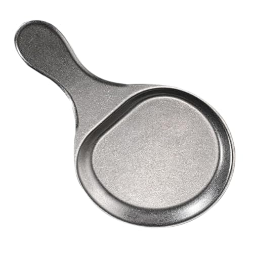 Mobestech platos para la cena platos para Pizca utensilios de cocina para horno tostador plato chisporroteante platos de metal sartén para tortillas plato de bistec Acero inoxidable