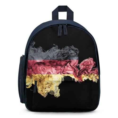 Germany Flag Print Laptop Backpack 12.6 Inch Casual Travel Daypack for Men Women