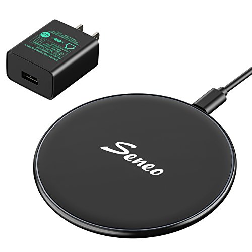 Seneo Upgraded Wireless Charger, Qi Wireless Charging Pad (High-Speed AC Adapter Included) for iPhon - //coolthings.us