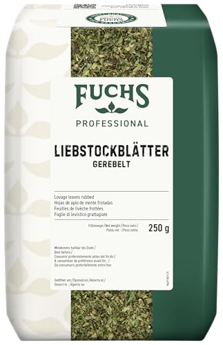 Fuchs Professional - Liebstockblätter gerebelt | Für salzarme Küche geeignet, passt zu Eintöpfen...
