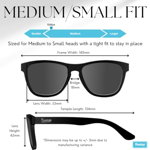 Image of Floating Sunglasses Rubberized Eddys | Polarized Water Repelling Lenses | No Slip Frame | Lightweight | Men and Women