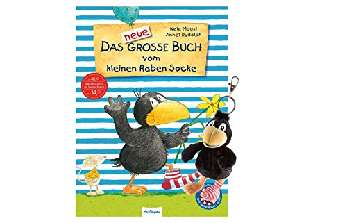 Thienemann-Esslinger Verlag Rabe Socke-Set: Das Neue große Buch vom kleinen Raben Socke+ Rabe Socke Schlüsselanhänger
