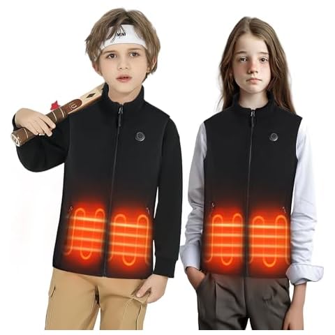 ANAYSN Kids Heated Fleece Gilet with Battery Cover