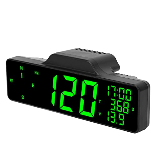 Car HUD Display, 8in GPS Speedometer Fatigue Driving Alarm Display, Multifunctional Universal Vehicle, for Car Truck