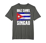 Diaz Canel Singao Cuban Flag Black Extra Small Classic Fit Crew Neck Short Sleeve T-Shirt
