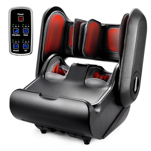 Image of EaseZen 2 in 1 Detachable Foot and Calf Massager with Heat for Neuropathy