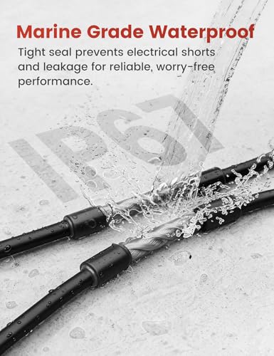 Tubos termorretractiles de grado marino transparentes RED WOLF 3:1 que sellan cables 6