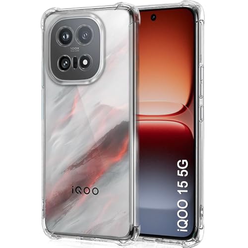 Image of TheGiftKart Crystal Clear Back Cover Case for iQOO 15 5G | Shockproof Soft TPU Case | Cushioned Edges for Ultimate Protection Back Cover Case for iQOO 15 5G (TPU, Transparent)