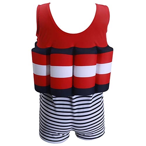 Image of Toddler Kids One-Piece Float Swimsuit with Adjustable Buoyancy UPF 50+ Sun Protection for Beach Pool Boys Girls