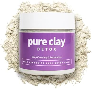 Food Grade Organic Calcium Bentonite Clay Powder, Internal and External Deep Cleansing, Daily Detox Drink, Face Mask, Body Mud, & Toothpaste - 16 oz