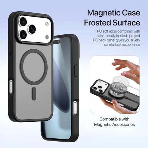 Étui portefeuille iPhone 17 Pro MagSafe en cuir noir avec porte-cartes