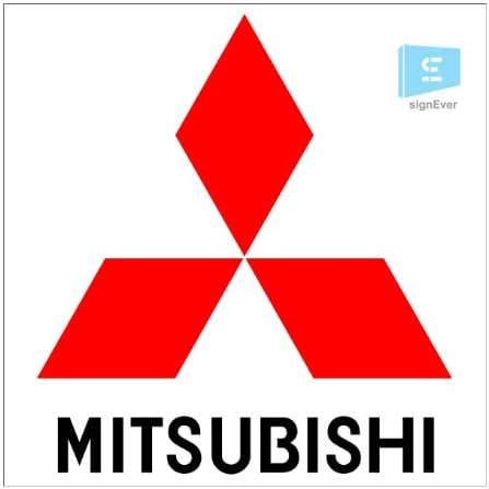 Mitsubishi Lancer Exterior Logo Stickers Suitable Car Back Sides Bumper Hood L x H 15.00 cm x 15.00 cm Pack of 2