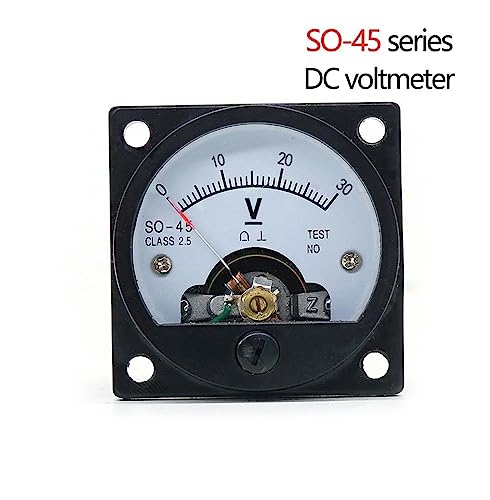 Voltmètre analogique SO-45 5V CC voltmètre pointeur rond