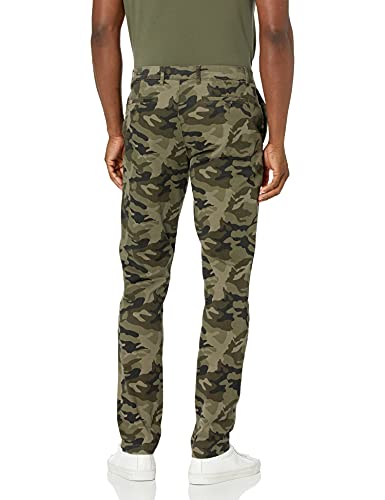 Amazon Essentials Men's Skinny-Fit Washed Comfort Stretch Chino Pant (Previously Goodthreads), Green Camo, 31W X 32L #TOP1