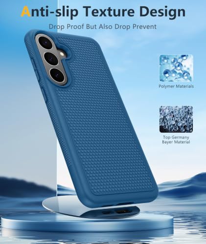 Image of FNTCASE for Samsung Galaxy S26-FE Case: Non Slip TPU Military Grade Blue