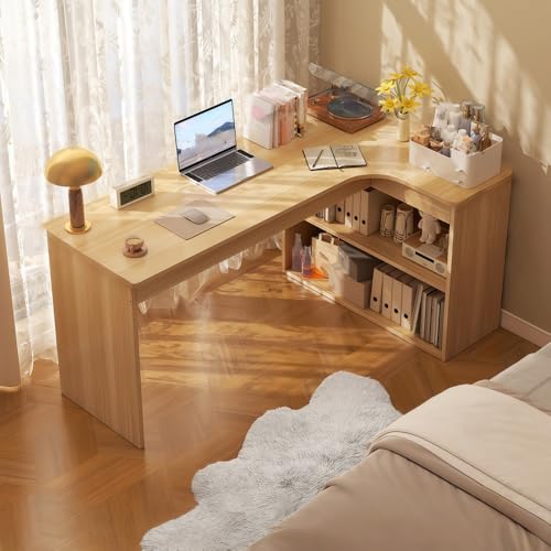 �f�X�N �w�K�� �R�[�i�[�f�X�N L���^ 100/120/140cm ���[�L���r�l�b�g�t���A���肵���ω׏d�A�ϋv���A�g�ݗ��ĊȒP�A���ցA�Q���A�I�t�B�X�Ȃǂ̏ꏊ�ɓK���Ă��܂� (���C�g�E�H�[���i�b�g,140*70*74cm,�E��)