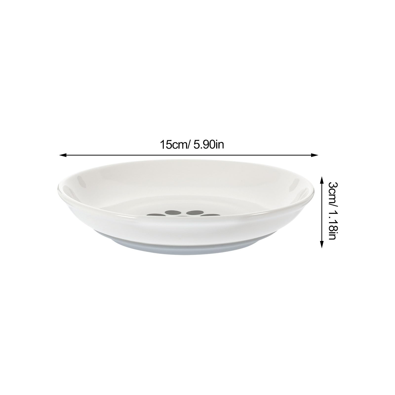 Ciotole per Gatti in Ceramica Set da 3 Pezzi Fondo Antiscivolo in Silicone, Ciotola Bassa e Larga per Cibo e Acqua, per Gatti di Piccola Taglia e Alimentazione Quotidiana