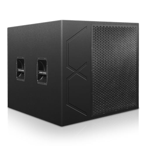 Sound Town Mode Audio ULM Series 24-Inch 3000 Watts Subwoofer with Neodymium LF Driver, Folded Horn Design, Baltic Birch Plywood, Black (ULM-24)