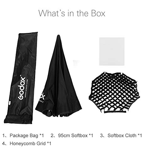 GODOX 95cmソフトボックス アンブレラ ソフトボックス Amazon | Godox 95cm 37.5インチアンブレラ八角形ソフトボックス