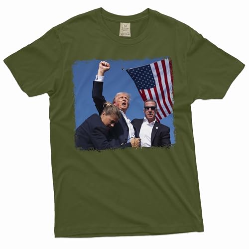 Men's DJT Support Shirt Donald Trump 2024 Shirt PA Rally Trump Pump Fist Shirt4