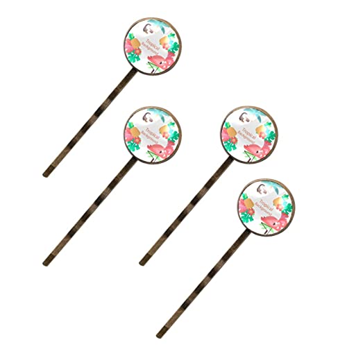 Pasadores de flores para peinados de verano, 4 horquillas de flamenco ideales para la playa