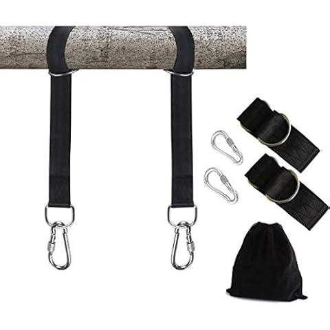 The Upgrade Welded Tree Swing Hanging Kit Holds 2100lbs, Easy & Fast Swing Hanger Installation to Tree- 2 Strap & Snap Carabiner Hook, Perfect for Swings, Hammocks - 100% Weather/Waterproof (2 PCS) Cover