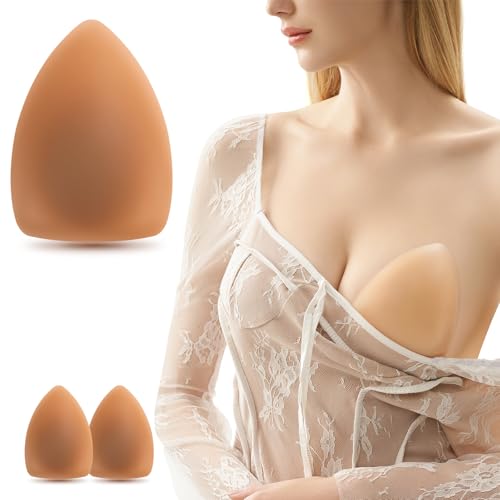 Image of Pasties Nipple Covers for Women Triangular Ultra-Thin Reusable Invisibility Silicone Nipple Pasties Adhesive