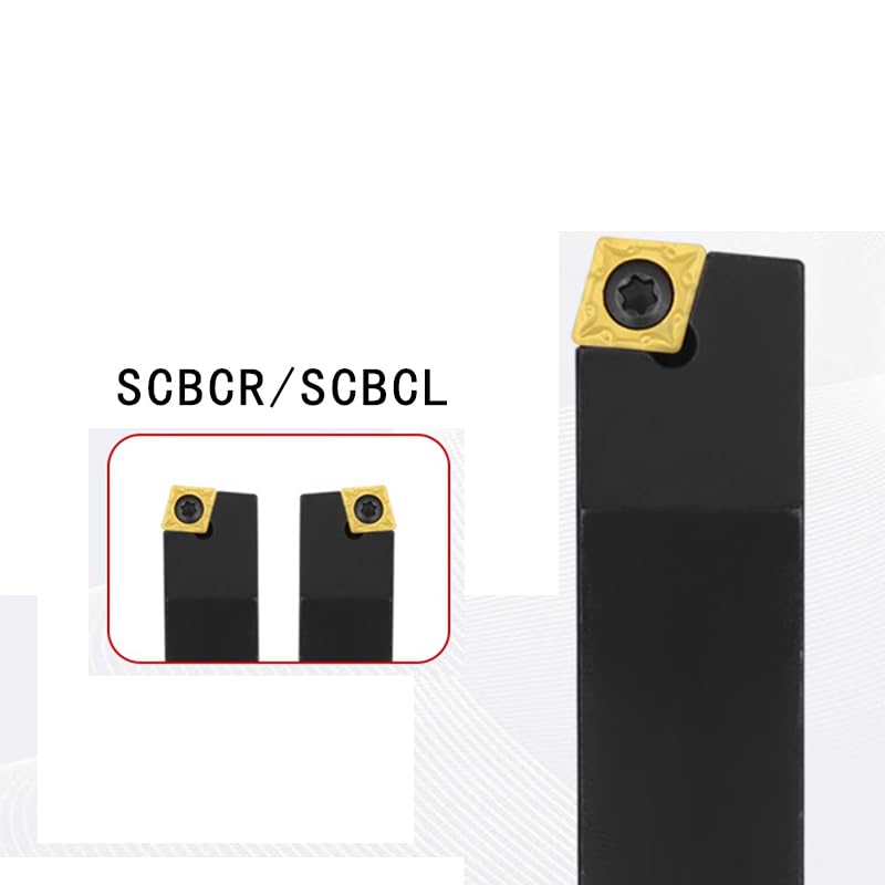 1pc SCBCR SCBCL SCBCR1212H09 SCBCR1616H09 SCBCR2020K09 SCBCR2525M09 External Turning Tool Holder for CCMT09 Carbide Inserts CNC Bar(SCBCL1212H09)