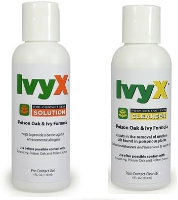 Coretex Products Ivyx Pre-Contact Solution & Post-Contact Skin Cleanser 4oz Bottle