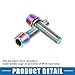A ABSOPRO Tapered Bolts Screws for MTB Bike Bicycle Stem Durable M5x20mm Socket Head Cap Bolts Screws Nuts Steel Assorted Color (Set of 10)