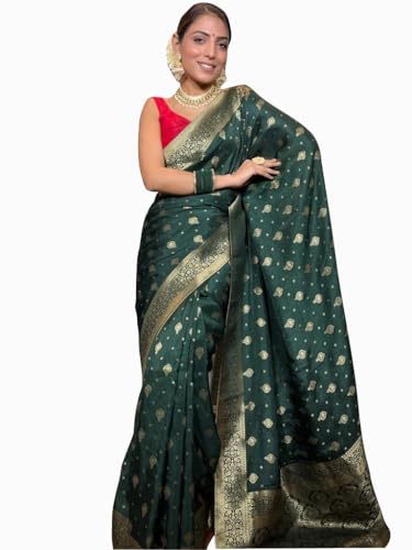 Image of Avantika Fashion Women's Kanjivaram Soft Semi Silk Banarasi Sarees With Blouse Piece.