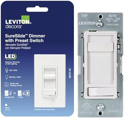 Leviton SureSlide LED Advanced Dimmer Switch for 150W Dimmable LE...