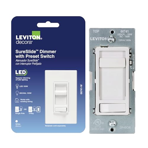 Leviton SureSlide LED Advanced Dimmer Switch for 150W Dimmable LED,