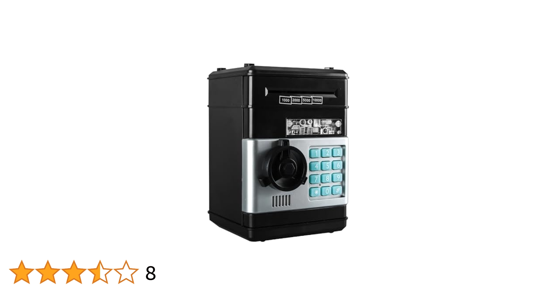 Amazon.co.jp: JUSTVEL 貯金箱 金庫 ダイヤルロック式 ATM 鍵