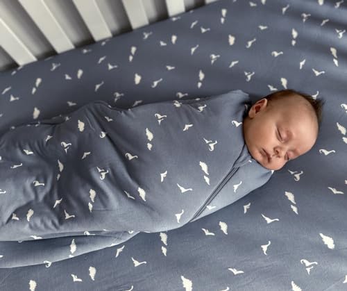 Image of GUNAMUNA Baby Swaddle Sleep Sack, Ultra-Soft Fabric, WONDERZiP for Easy Changes, Arms In or Out, 0.5 TOG