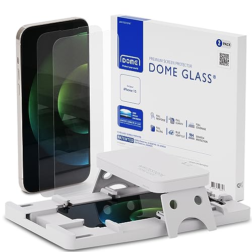 DOME GLASS Whitestone Screen Protector for iPhone 15