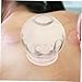 Gogogmee 5pcs Glass Cupping Thickened Chinese Cupping Cups for Home Massage Suction Vacuum Tool for Enhanced Blood Flow and Metabolism