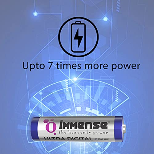 Image of Immense AA Alkaline Battery | 1.5V Pencil Batteries for Wireless Mouse, Dorbells & Office Devices | Non Rechargeable Battery Cells (Pack of 10)