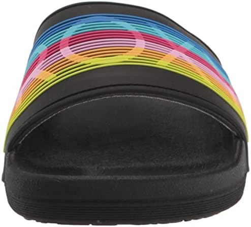 Roxy Girls RG Slippy Slide Sandal, Black Multi, 13 Big Kid | Image 1