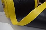 SOFT STEP Ergo | Anti-Ermüdungsmatte | Komfort Arbeitsplatzmatte Rautenprofil | 100% Vinyl | 13mm hoch | hohe Beanspruchung (90cm x 200cm, schwarz/gelb) - 3