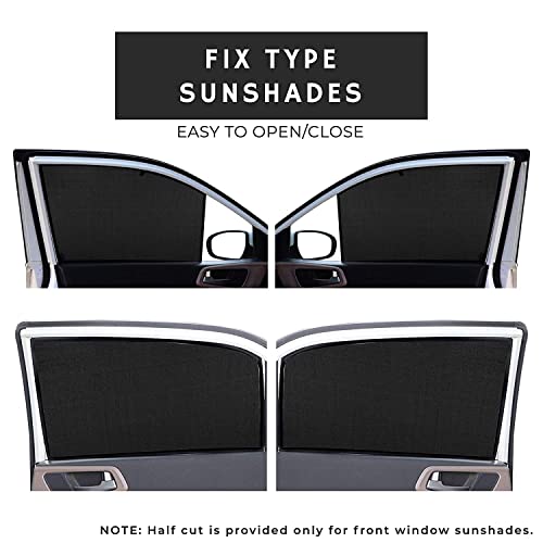 Image of Kozdiko Custom Fit Car Sun Shades Fix Non Magnetic Curtains Mesh Compatible for Maruti Suzuki XL6 / New Ertiga (2019-2025)