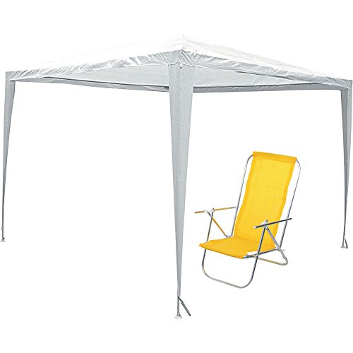 GAZEBO BRANCO 3X3M FERRO