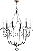 Maxim 20486GN Formosa Chandelier, 6-Light 360 Total Watts, Golden Noir