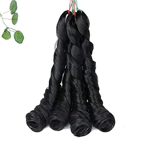 Exclusive Braiding Hair Extension, Synthetic Braiding Extension for All Hair Types, Pre- plucked with Curly/ Wavy Ends, Cornrow hair Extension and Ghana Weaving hair Extension