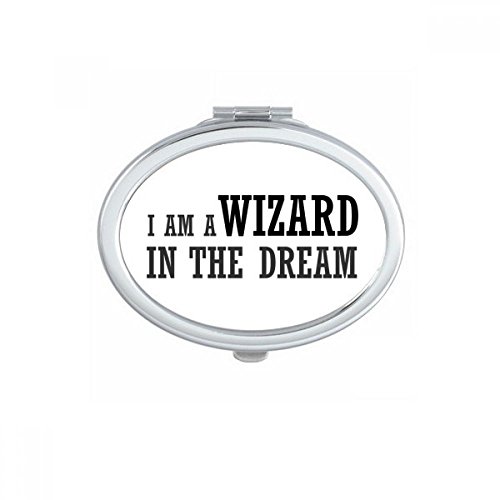 Miroir compact mignon ovale multicolore pour cadeau fait main