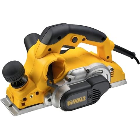 DeWalt Elektrischer Hobel D26500K mit großer Messerwelle - präzise hobeln auch in hartem Holz - 82mm Hobelbreite - 1050W - Elektrohobel mit Wendemesser, Falztiefen- & Parallelanschlag Koffer u.v.m Cover