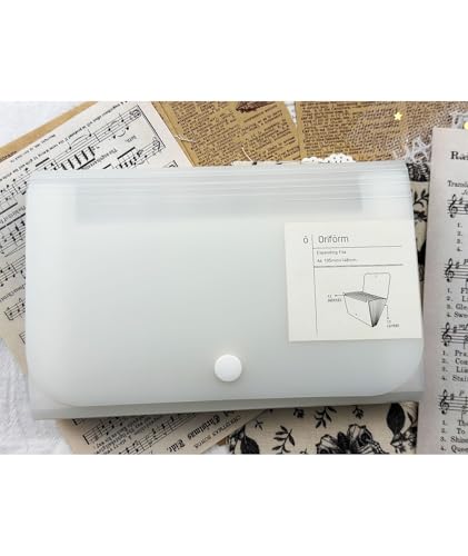 Image of Expanding File Folder 13 Pocket Portable Organ File Bag Organizer Accordion for Stickers Washi Tapes Documents Papers School Office Supplies Receipt Bills, A6 Size