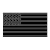 All Black American Flags Outdoor, Black Gray USA Banner Polyester Blacked Out American Flag Indoor,...