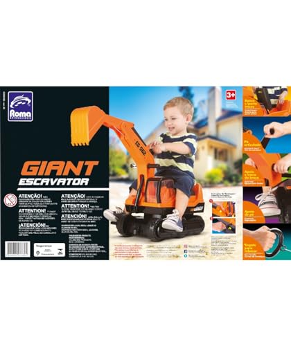 Trator Escavadeira Gigante Infantil Giant Escavator