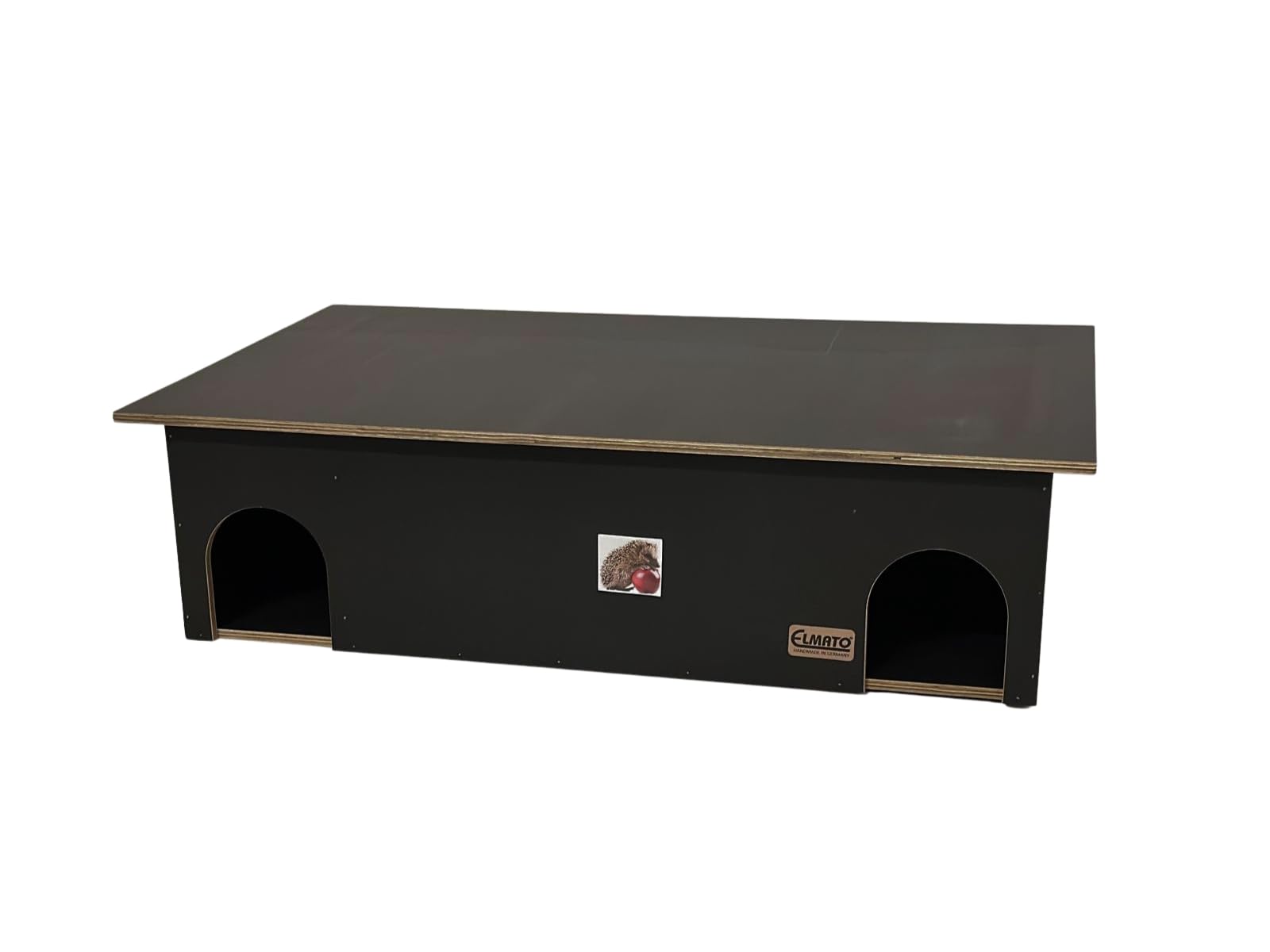 Elmato 10220 Igelhaus Family, wetterfest, schwarz 70x40x21cm